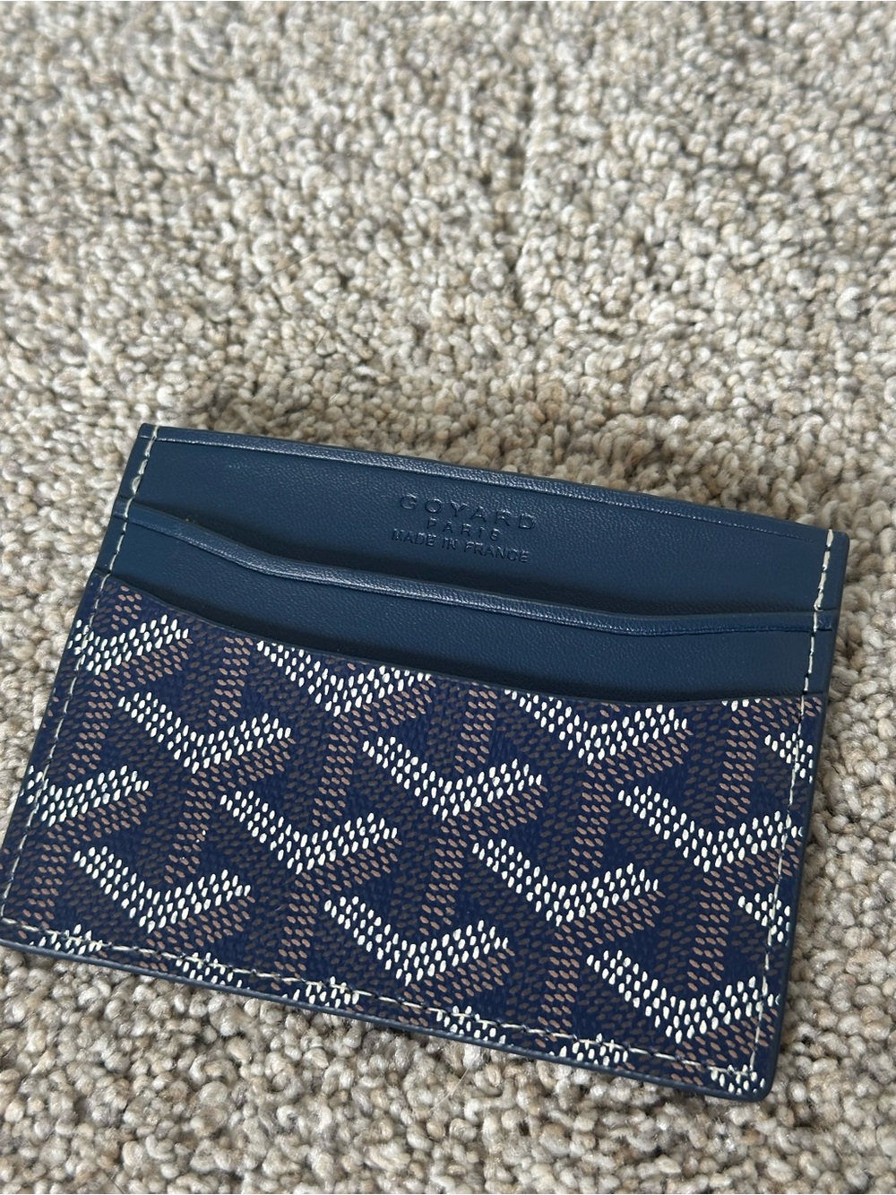 Goyard Navy Blue Card Holder